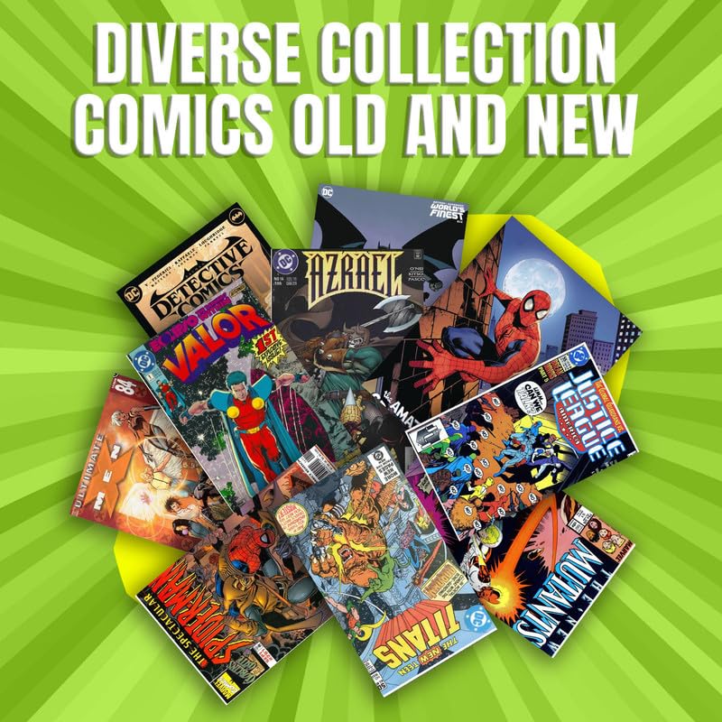 | Comic Book Collection | 25 Pack of Marvel & DC Comic Books | Great Mix of Titles & Characters | Perfect for Kids Teen and Adults