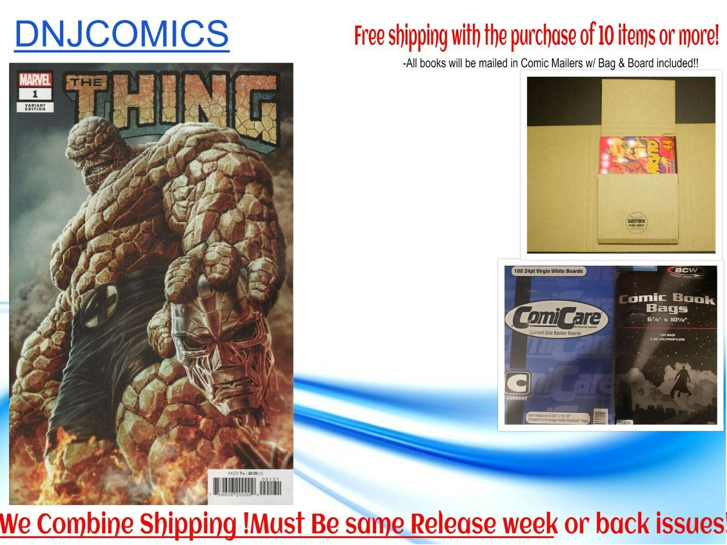 THE THING 1 BERMEJO VARIANT NM MARVEL 2021