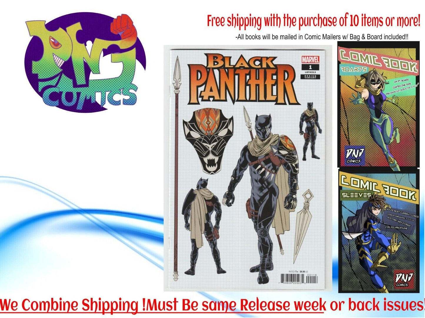 Black Panther #1 Chris Allen 1:10 DESIGN Comic 2023