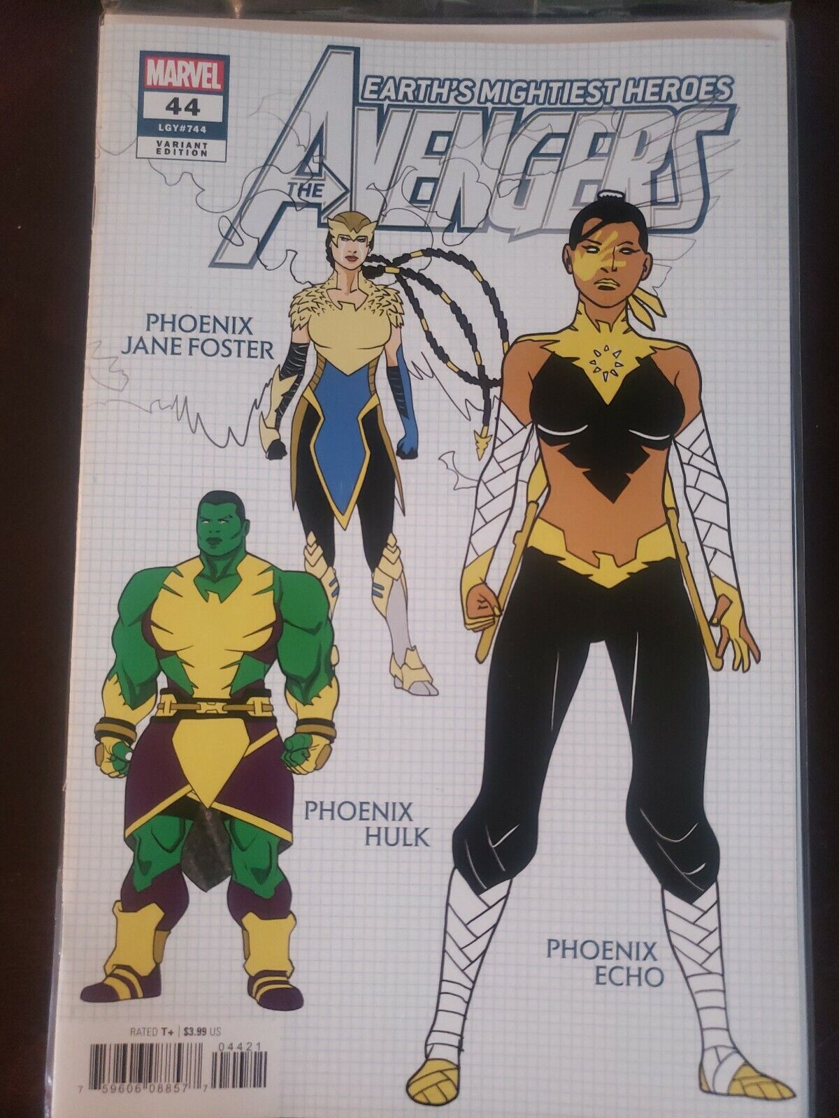 Marvel Comics Avengers #44 (2021) 1:10 Garron Design Variant NM