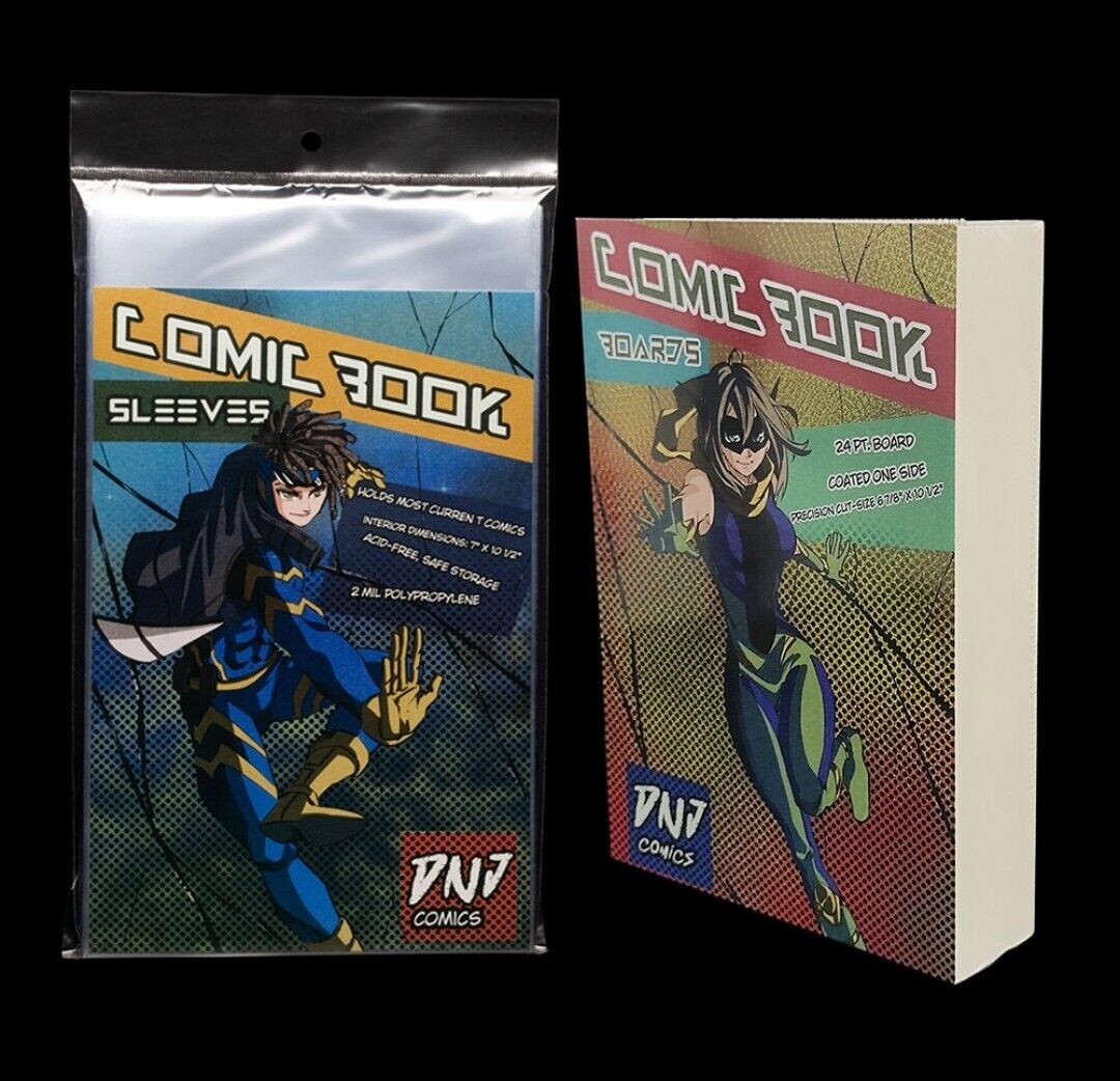 100 Current Comic Book Bags + 100 Boards Free Comic Book Included Archival