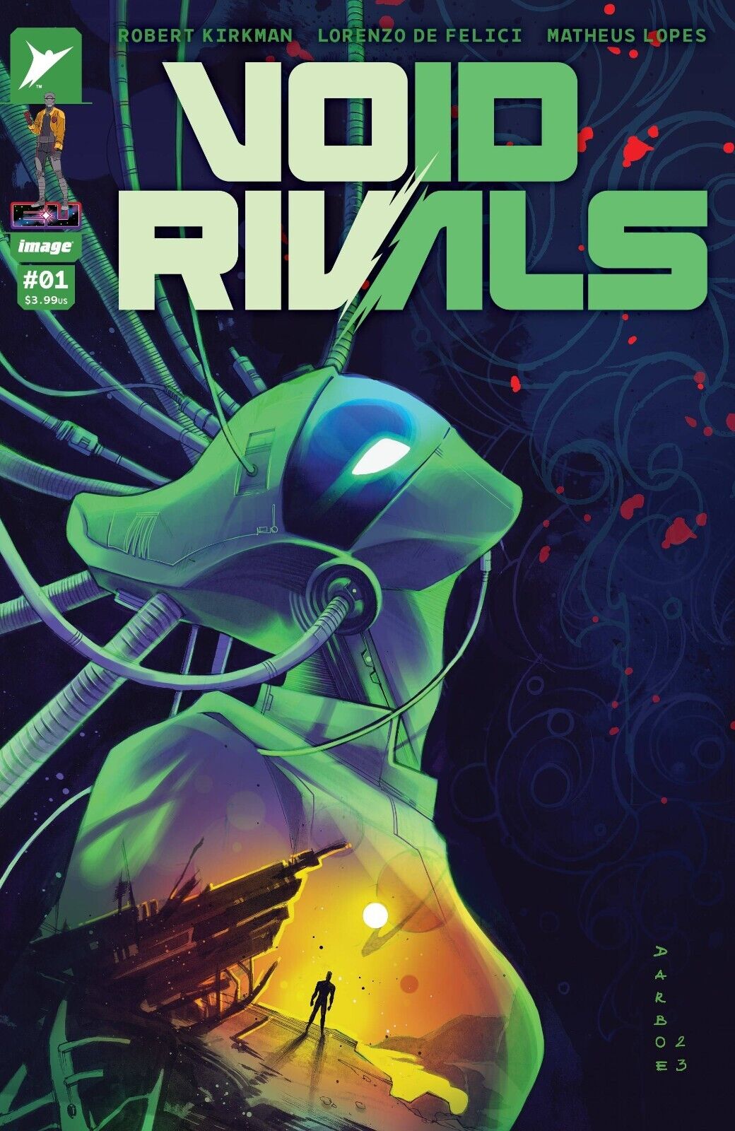 VOID RIVALS 1 NM 1:25 DARBOE VARIANT IMAGE COMICS KIRKMAN NM
