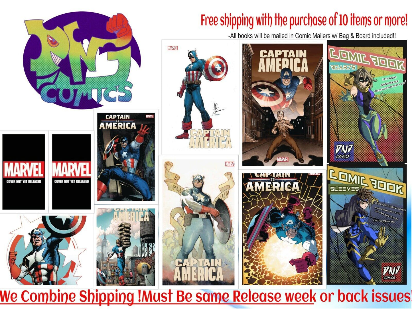 CAPTAIN AMERICA 1 nine cover set PRESALE