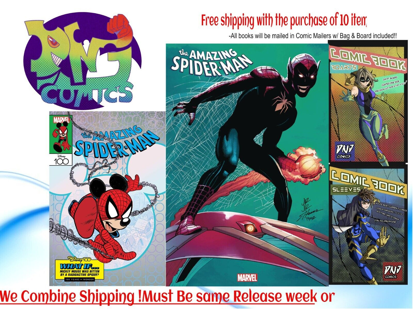 AMAZING SPIDER-MAN 35 Cover A & Disney 100 Var PRESALE