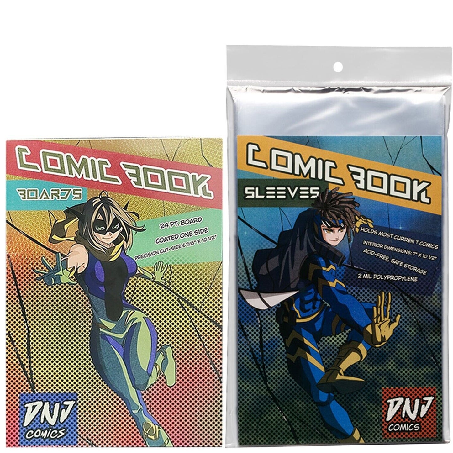 100 Current Comic Book Bags + 100 Boards Free Comic Book Included Archival