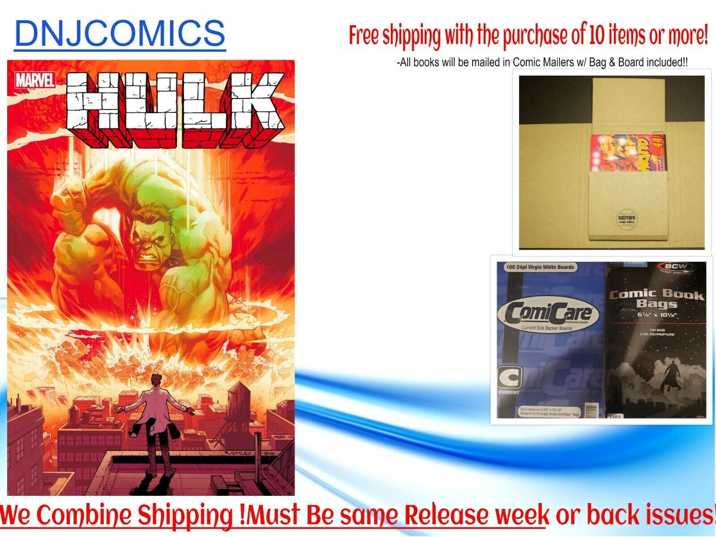 HULK 1 2021 Ottley Main Cover 1st Print Donny Cates Marvel NM 2021