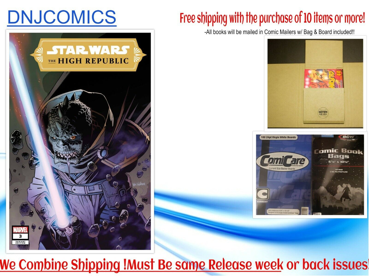 STAR WARS THE HIGH REPUBLIC #3 1:25 Var (2021 MARVEL) NM