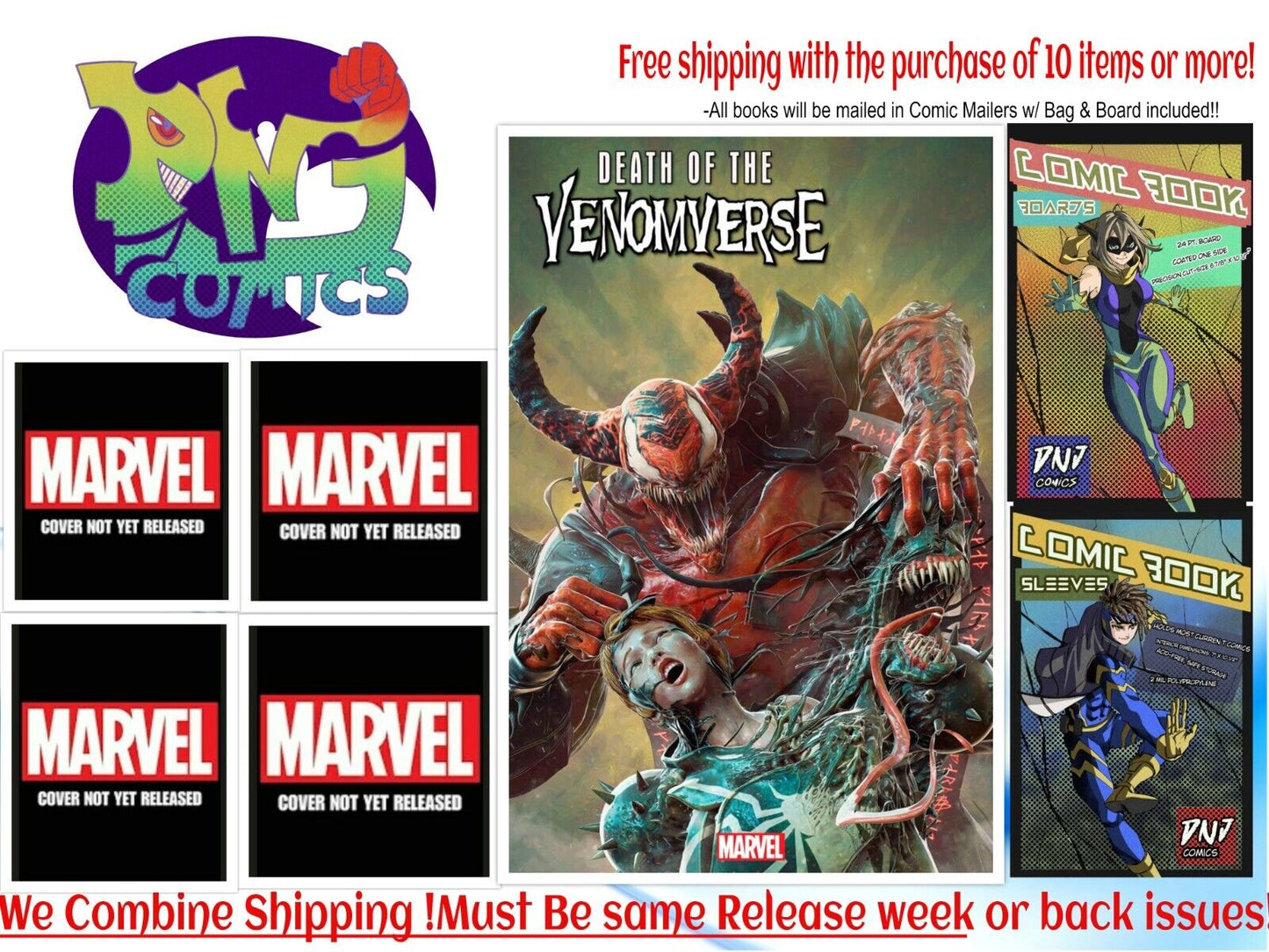 DEATH OF THE VENOMVERSE 4 five cover  set   PRE-SALE