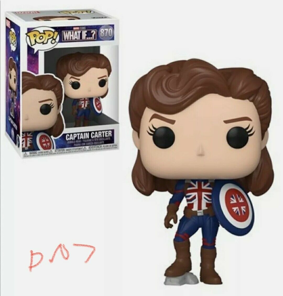 Marvel's What-If Captain Carter Vinyl Figure Pop 2021