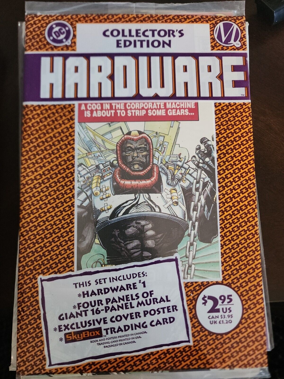 Hardware #1 Collector's Edition 1993 DC Comics w/Poster Card Sealed Polybag