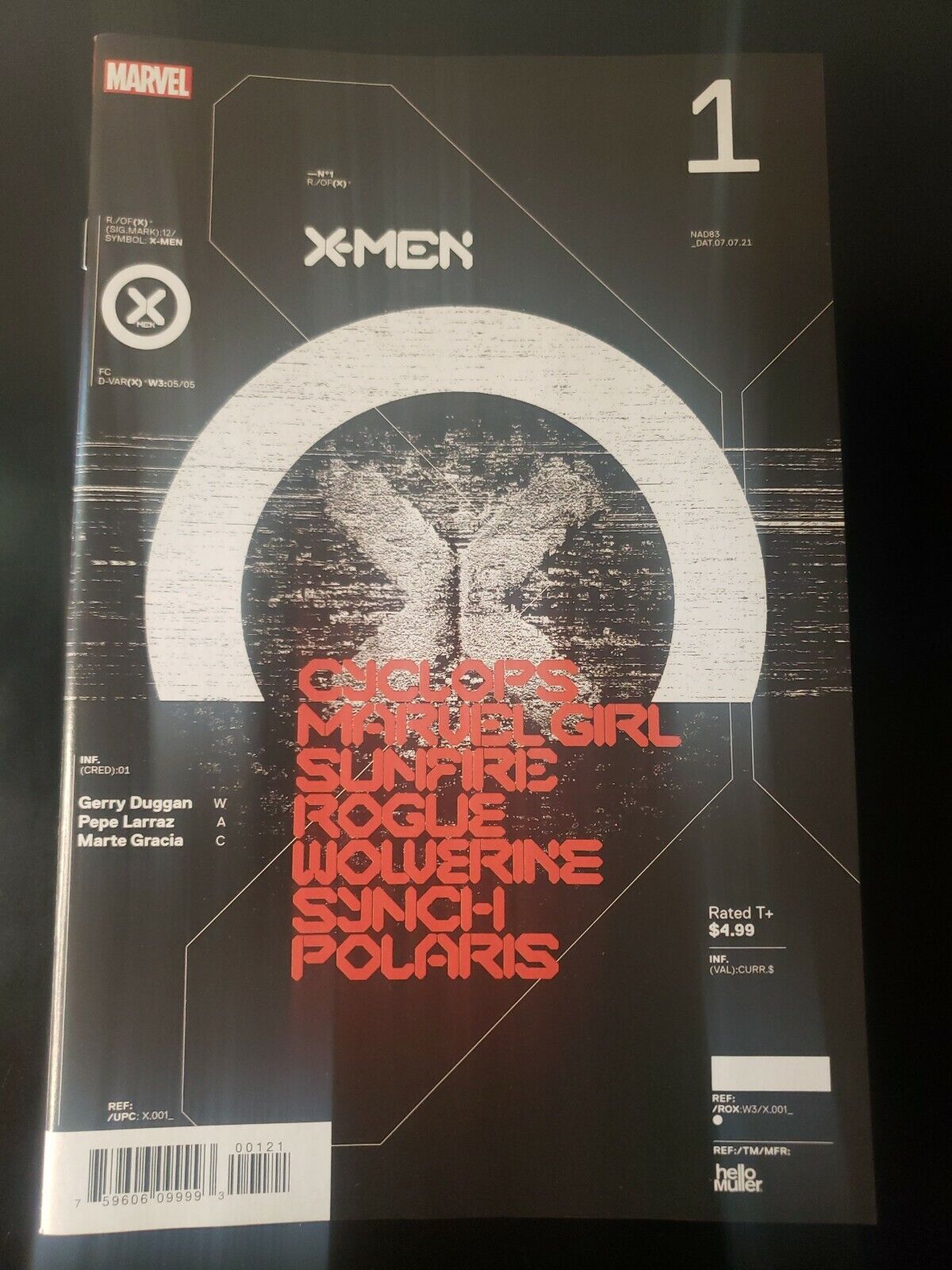 X-MEN #1 MULLER 1:10 DESIGN VARIANT 2021 MARVEL COMICS 2021 NM