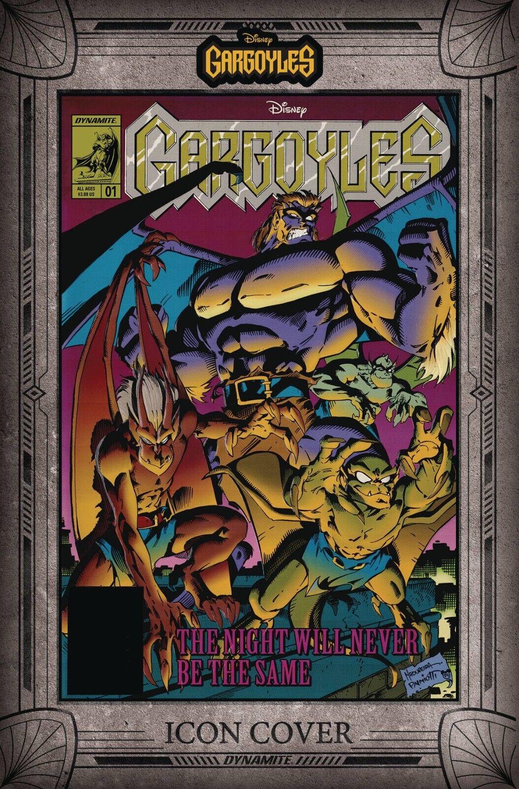 Gargoyles #1 1:10 I Cover Dynamite 2022 NM Comics