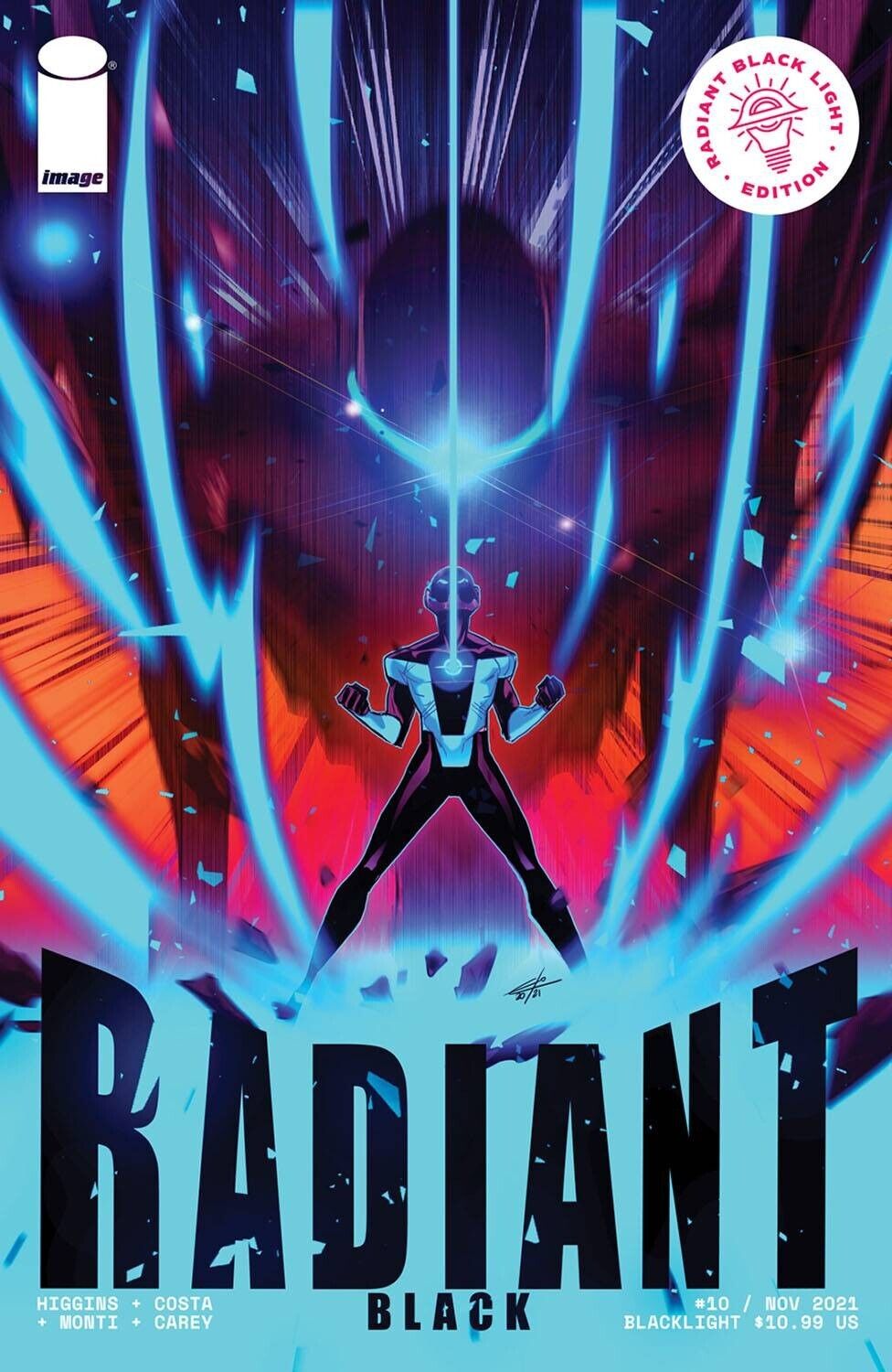 Radiant Black #10D Carlini Black Light Variant NM 2021 Image Comics