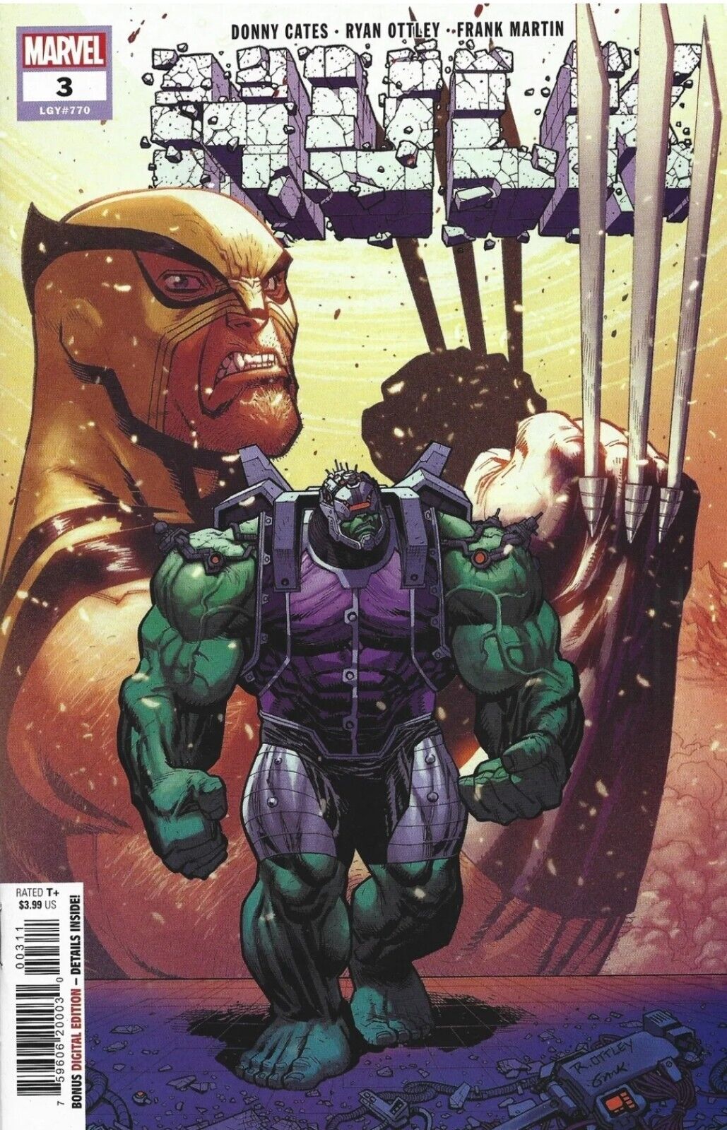 Hulk #3 Ryan Ottley 1st Print A Cover Donny Cates Marvel 2022