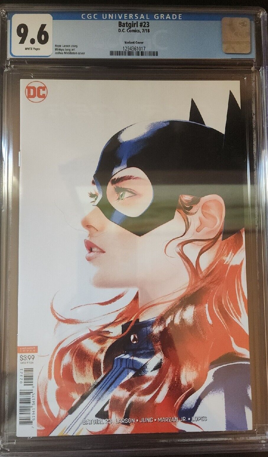 Batgirl 23 B Middleton Variant CGC 9.6 2018 NM+