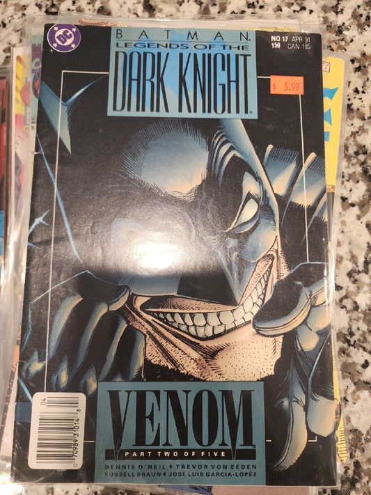 DC Batman: Legends of The Dark Knight #17 Venom Comic Book [Part Two] Fine +