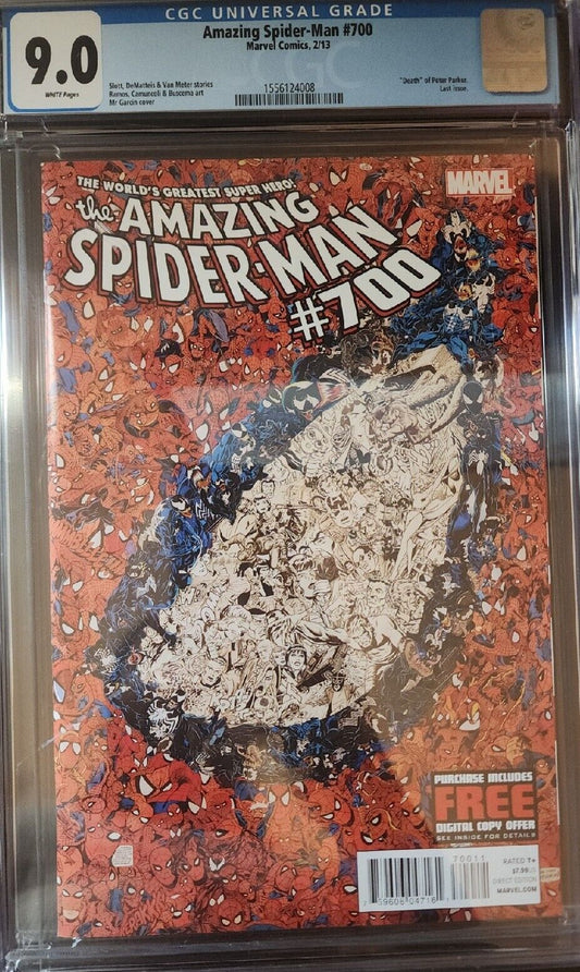 AMAZING SPIDER-MAN #700 CGC 9.0 VF/NM Marvel Comic Anniversary