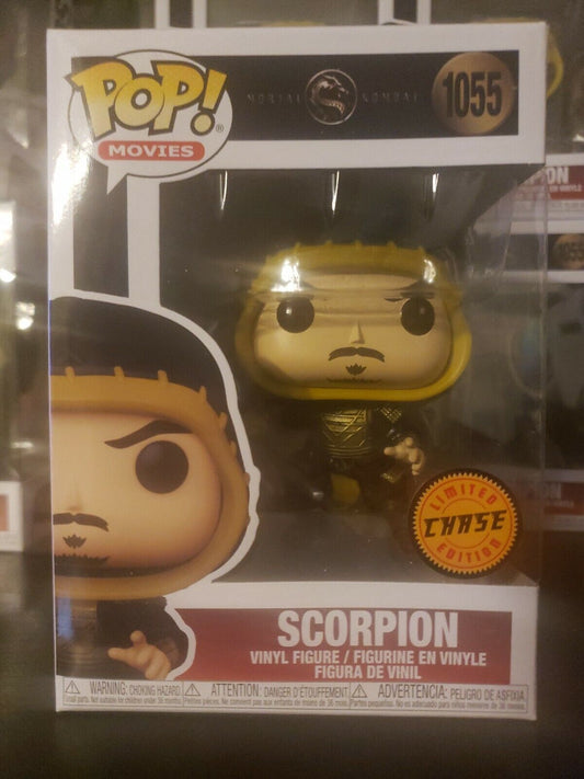 Funko Pop Movies #1055 Scorpion Mortal Kombat Limited Edition Chase in hand