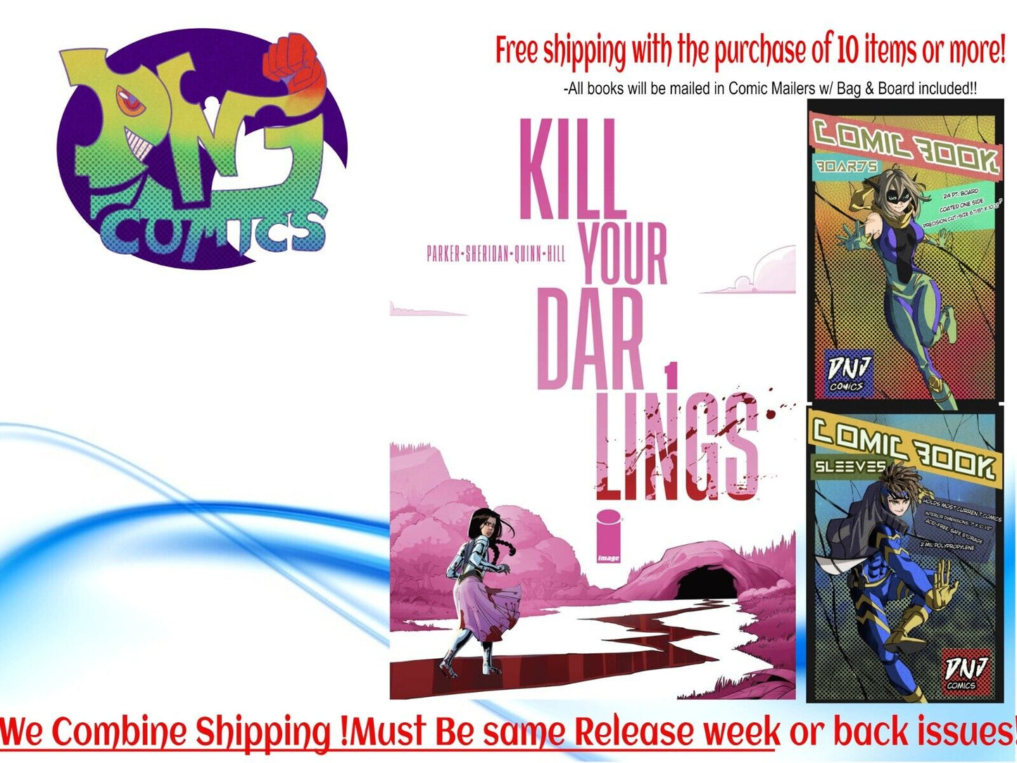 KILL YOUR DARLINGS #1 CVR A BOB QUINN  PRESALE