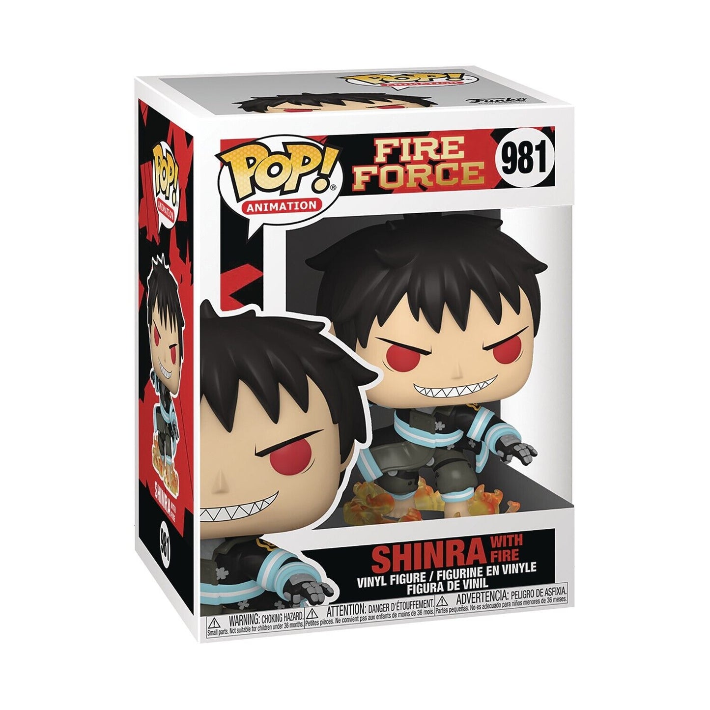 FUNKO POP! ANIMATION: Fire Force - Shinra w/Fire  Vinyl Figure