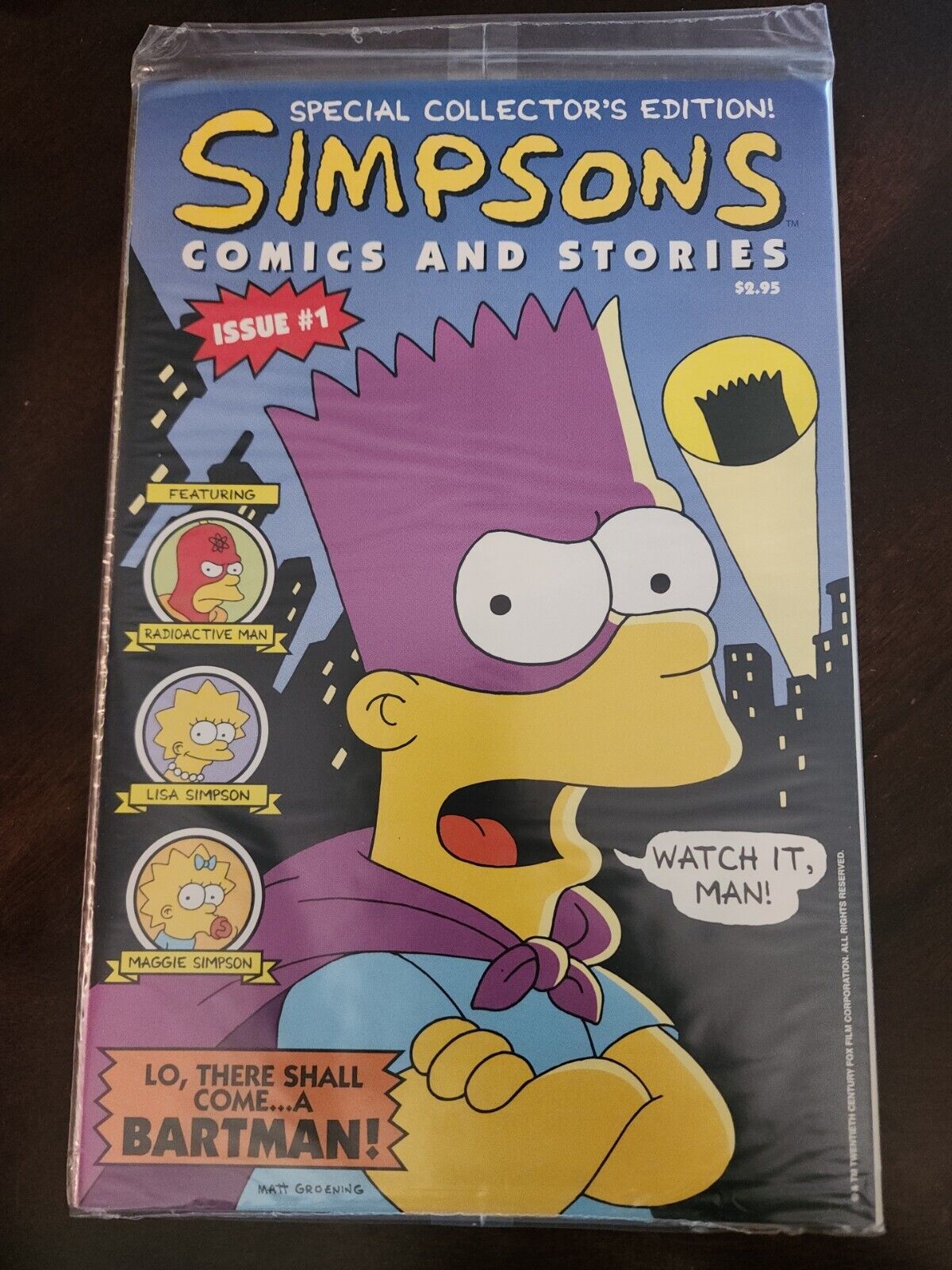 SIMPSONS COMICS AND STORIES #1  HIGH GRADE SEALED IN BAG W PGS 1993